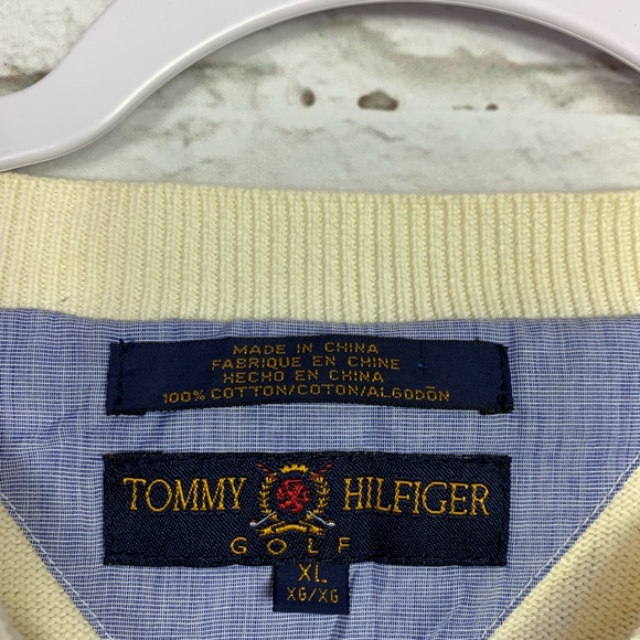 Tommy Hilfiger Golf Argyle Cream Crewneck Sweater - Picture 5 of 8